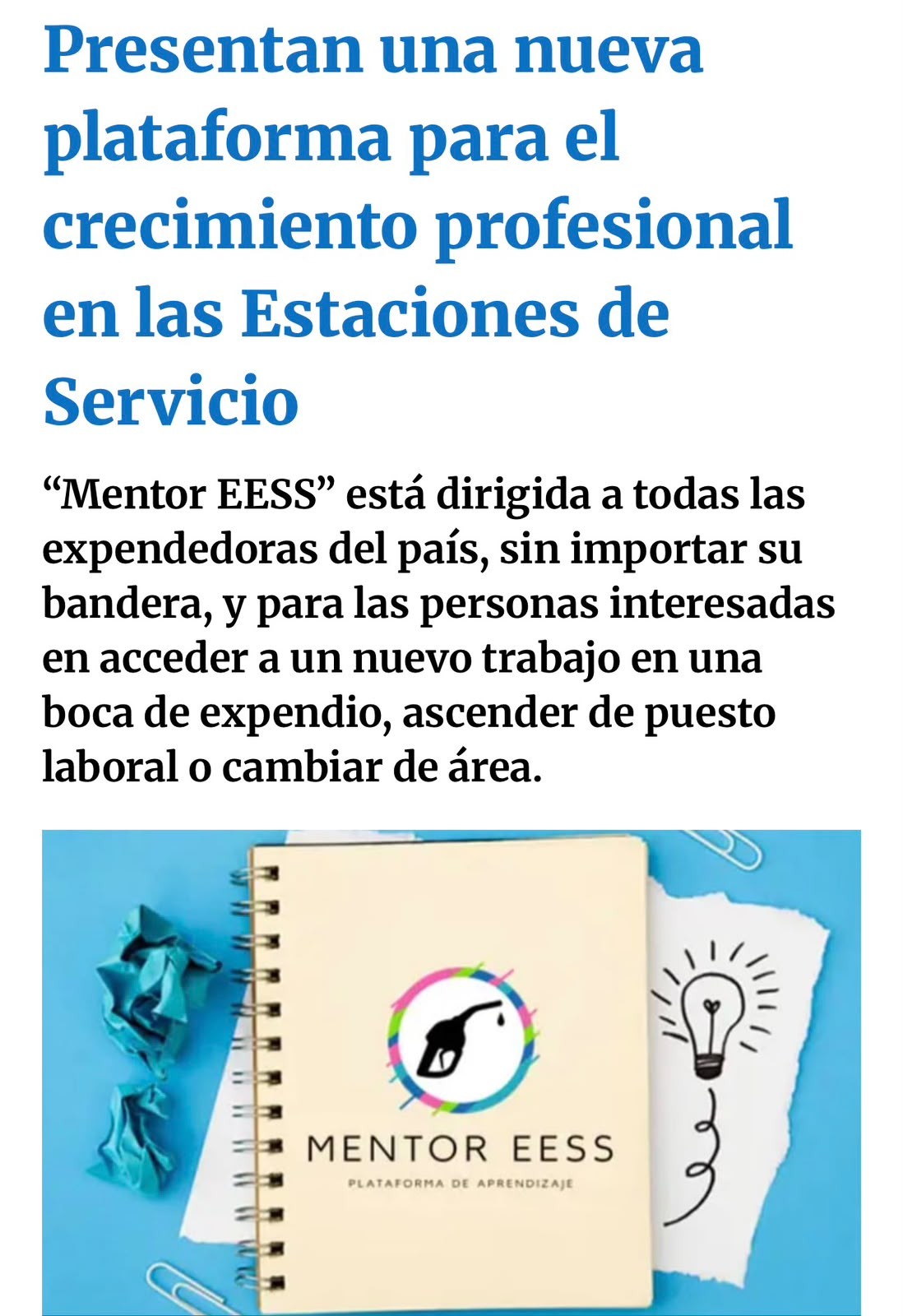 Presentan una nueva plataforma para el crecimiento profesional en las Estaciones de Servicio